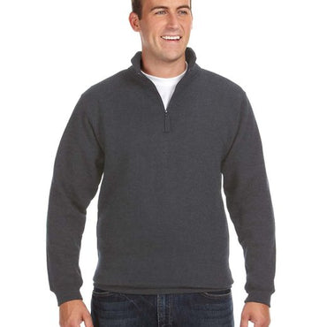 JA8634 J America Adult Heavyweight Fleece Quarter-Zip