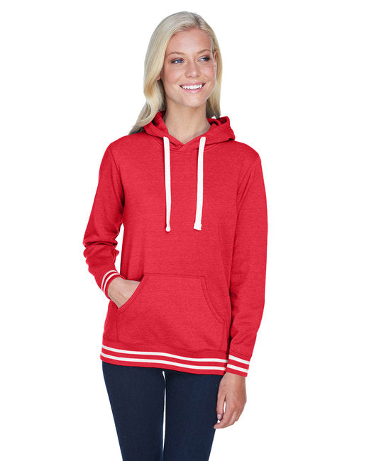 JA8651 J America Ladies' Relay Hooded Sweatshirt