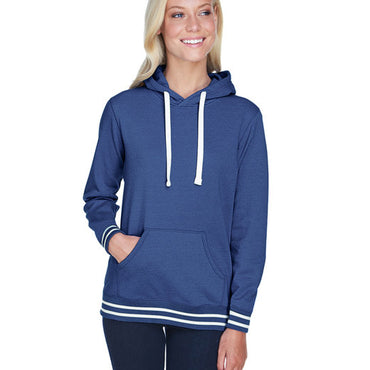 JA8651 J America Ladies' Relay Hooded Sweatshirt