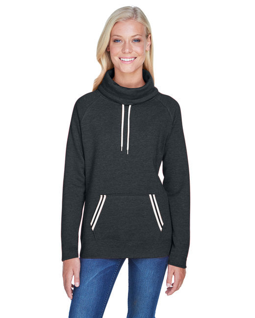 JA8653 J America Ladies' Relay Cowl Neck