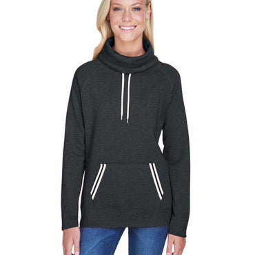 JA8653 J America Ladies' Relay Cowl Neck