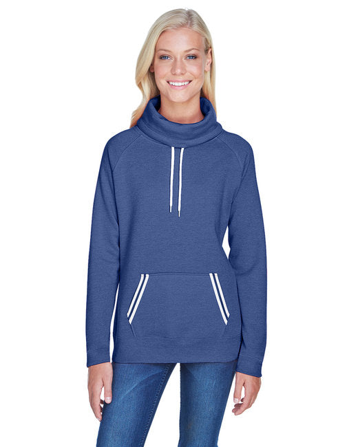 JA8653 J America Ladies' Relay Cowl Neck