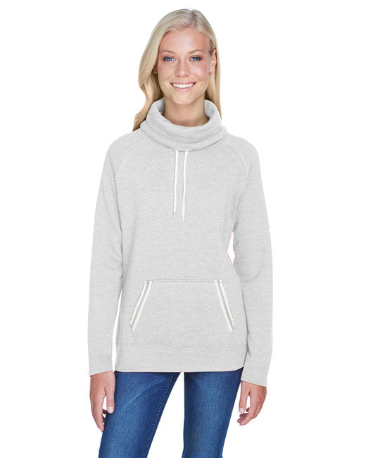 JA8653 J America Ladies' Relay Cowl Neck