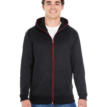 JA8668 J America Adult Glow Full-Zip Hood