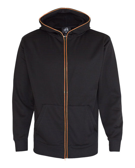 JA8668 J America Adult Glow Full-Zip Hood