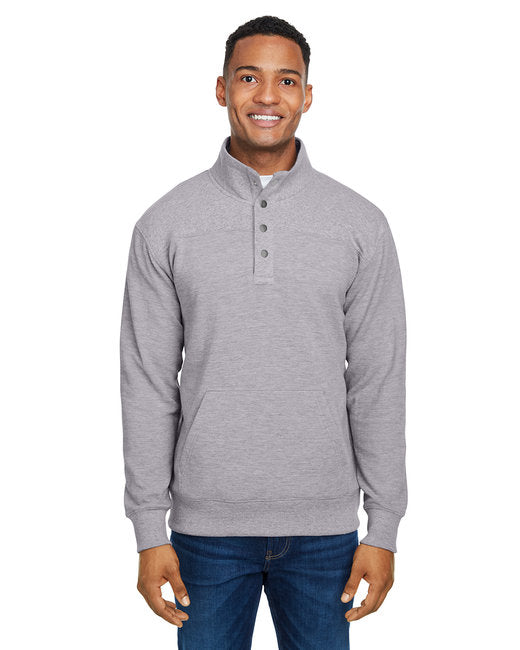 JA8708 J America Ripple Fleece Snap Pullover