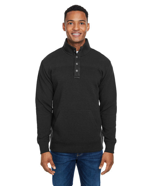 JA8708 J America Ripple Fleece Snap Pullover