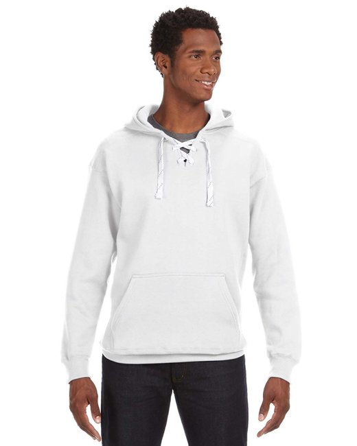 JA8830 J America Adult Sport Lace Hooded Sweatshirt