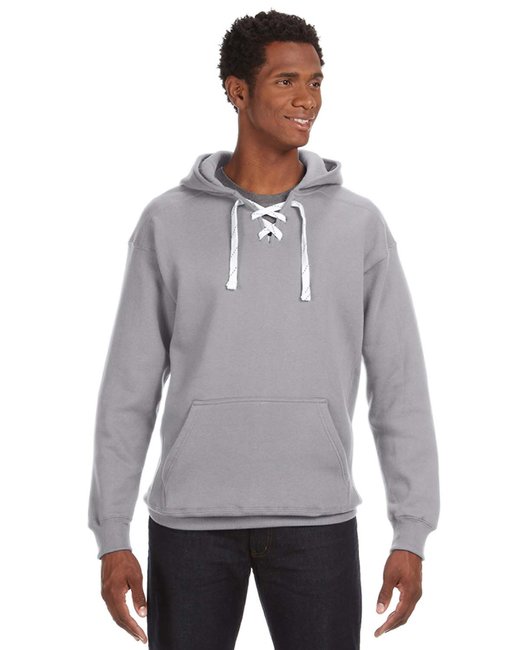 JA8830 J America Adult Sport Lace Hooded Sweatshirt