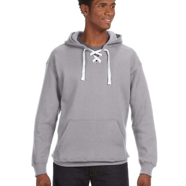 JA8830 J America Adult Sport Lace Hooded Sweatshirt