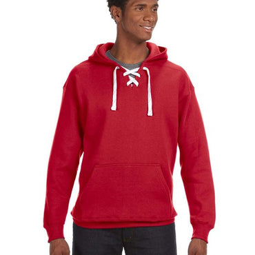 JA8830 J America Adult Sport Lace Hooded Sweatshirt