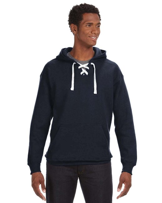 JA8830 J America Adult Sport Lace Hooded Sweatshirt