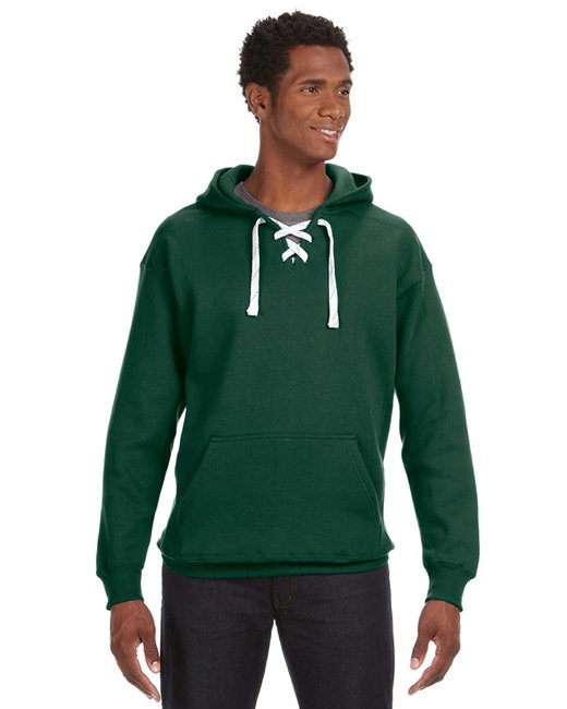 JA8830 J America Adult Sport Lace Hooded Sweatshirt