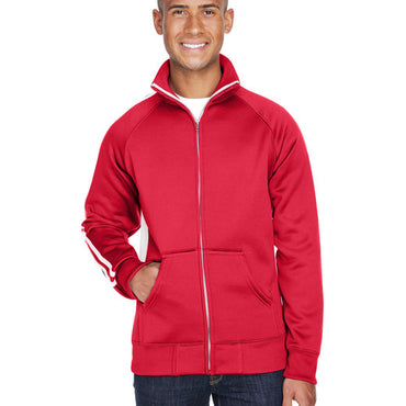 JA8858 J America Adult Vintage Poly Fleece Track Jacket