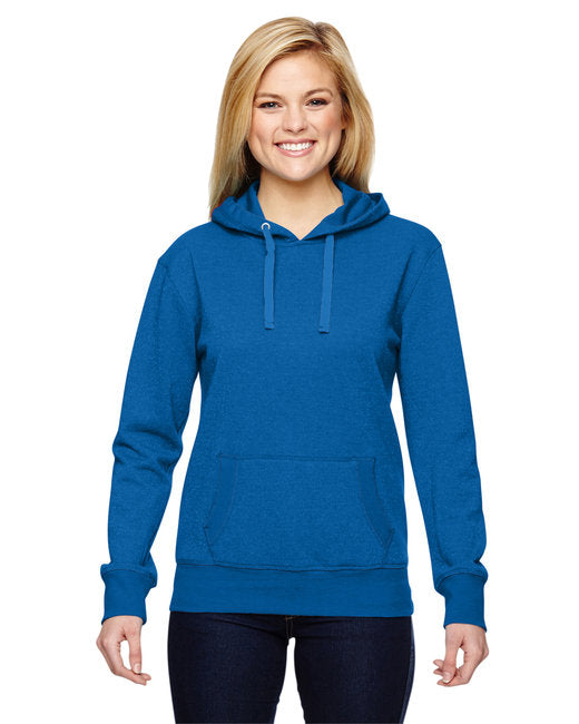 JA8860 J America Ladies' Glitter French Terry Hooded Sweatshirt