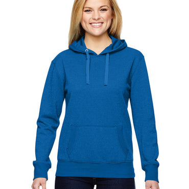 JA8860 J America Ladies' Glitter French Terry Hooded Sweatshirt