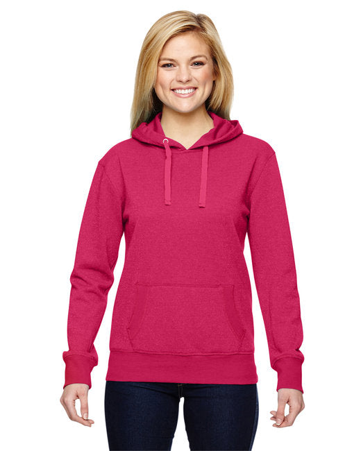 JA8860 J America Ladies' Glitter French Terry Hooded Sweatshirt