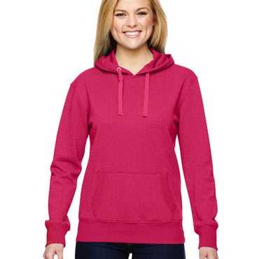 JA8860 J America Ladies' Glitter French Terry Hooded Sweatshirt