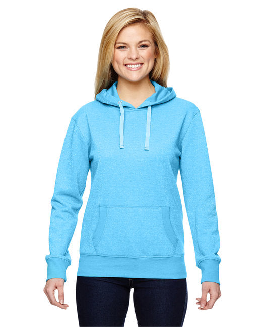 JA8860 J America Ladies' Glitter French Terry Hooded Sweatshirt