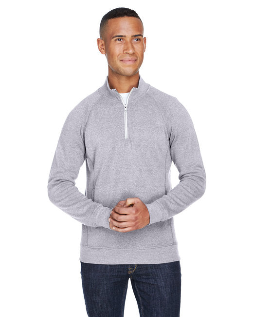 JA8869 J America Adult Triblend Fleece Quarter-Zip