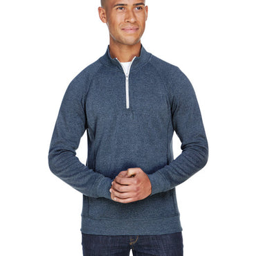 JA8869 J America Adult Triblend Fleece Quarter-Zip