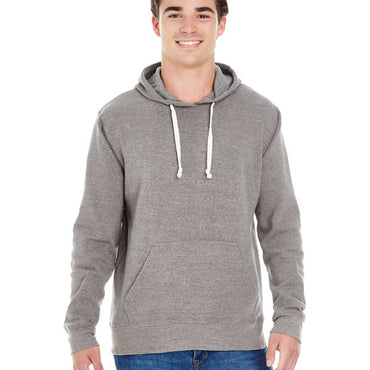 JA8871 J America Adult Triblend Pullover Fleece Hooded Sweatshirt