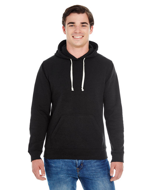 JA8871 J America Adult Triblend Pullover Fleece Hooded Sweatshirt