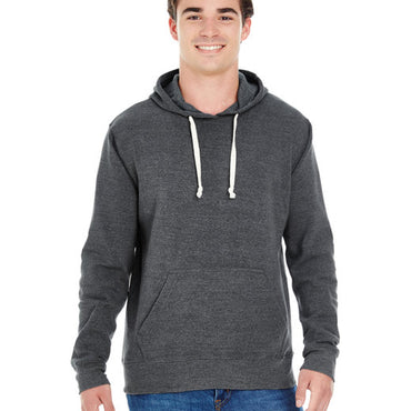 JA8871 J America Adult Triblend Pullover Fleece Hooded Sweatshirt