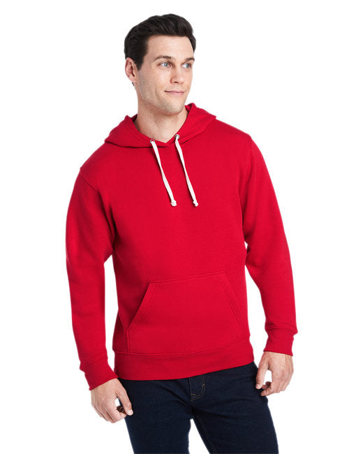 JA8871 J America Adult Triblend Pullover Fleece Hooded Sweatshirt