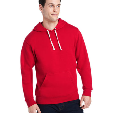 JA8871 J America Adult Triblend Pullover Fleece Hooded Sweatshirt