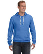 JA8871 J America Adult Triblend Pullover Fleece Hooded Sweatshirt