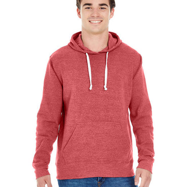 JA8871 J America Adult Triblend Pullover Fleece Hooded Sweatshirt