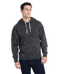 JA8871 J America Adult Triblend Pullover Fleece Hooded Sweatshirt