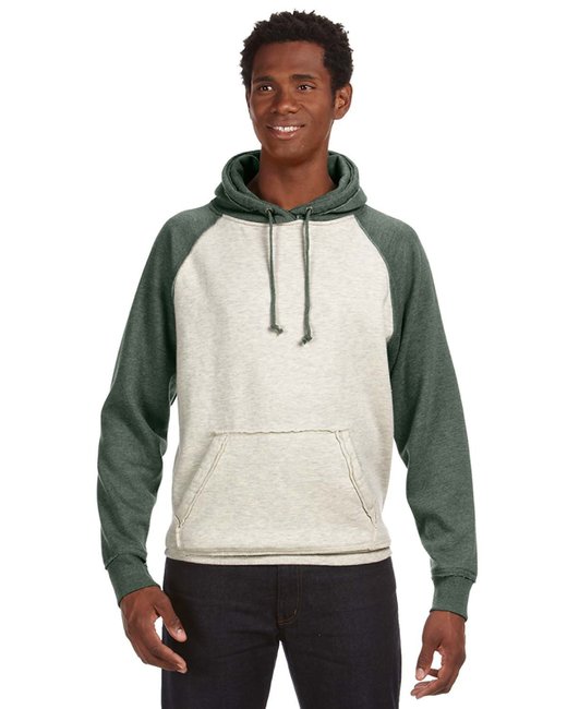 JA8885 J America Adult Vintage Heather Pullover Hooded Sweatshirt