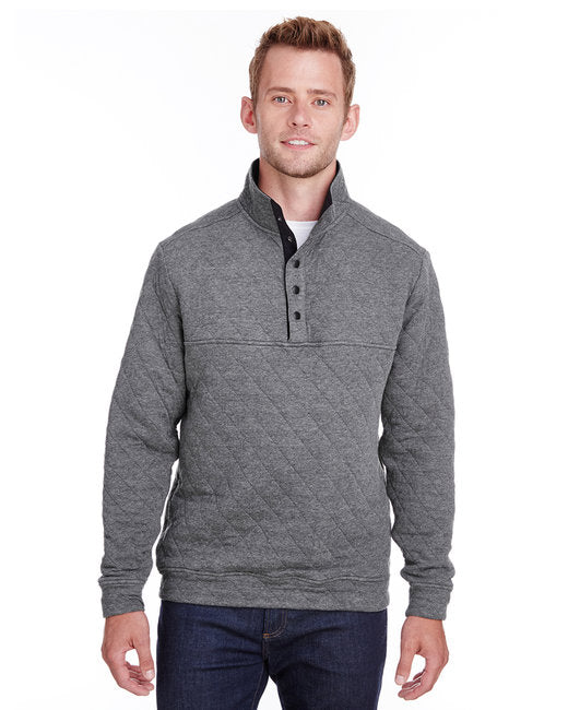 JA8890 J America Adult Quilted Snap Pullover