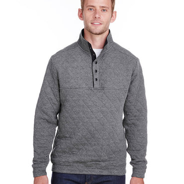 JA8890 J America Adult Quilted Snap Pullover