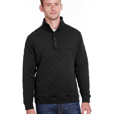 JA8890 J America Adult Quilted Snap Pullover