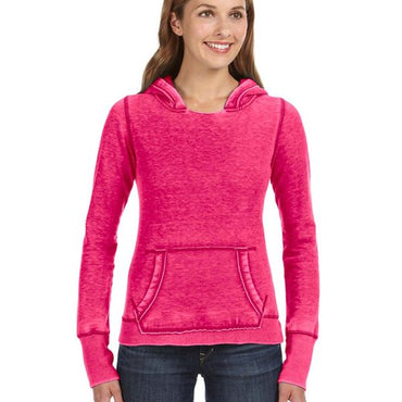 JA8912 J America Ladies' Zen Pullover Fleece Hooded Sweatshirt