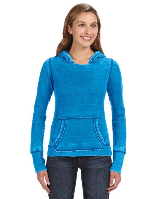 JA8912 J America Ladies' Zen Pullover Fleece Hooded Sweatshirt