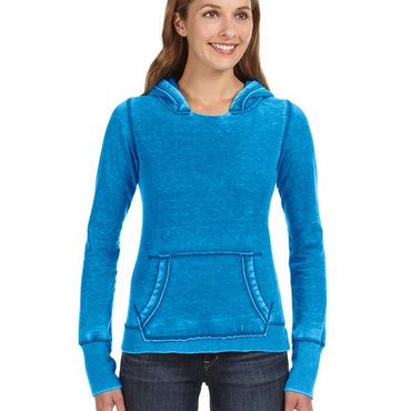 JA8912 J America Ladies' Zen Pullover Fleece Hooded Sweatshirt