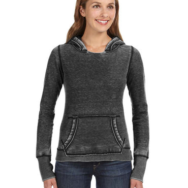 JA8912 J America Ladies' Zen Pullover Fleece Hooded Sweatshirt