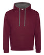 JHA003 Just Hoods By AWDis Adult 80/20 Midweight Varsity Contrast Hooded Sweatshirt