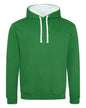 JHA003 Just Hoods By AWDis Adult 80/20 Midweight Varsity Contrast Hooded Sweatshirt