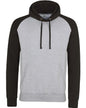 JHA009 Just Hoods By AWDis Adult 80/20 Midweight Contrast Baseball Hooded Sweatshirt