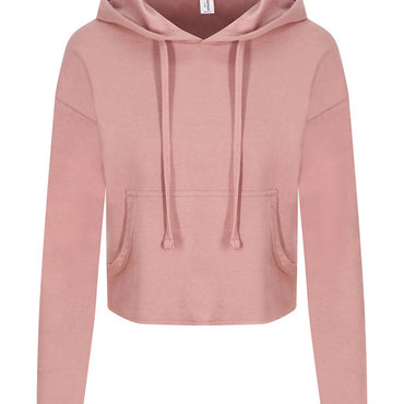 JHA016 Just Hoods By AWDis Ladies' Girlie Cropped Hooded Fleece with Pocket