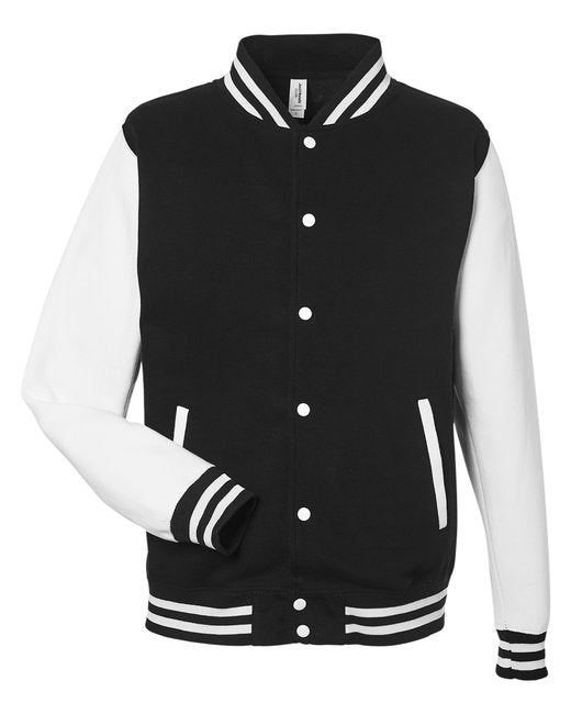 JHA043 Just Hoods By AWDis Men's 80/20 Heavyweight Letterman Jacket