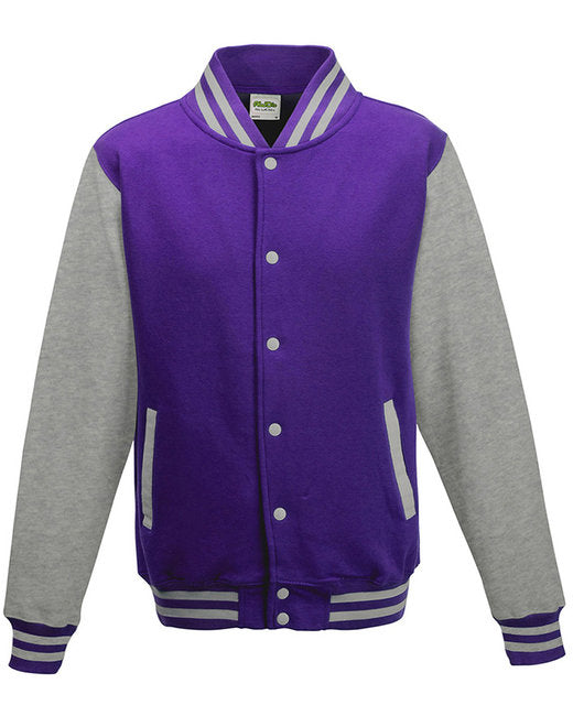 JHA043 Just Hoods By AWDis Men's 80/20 Heavyweight Letterman Jacket