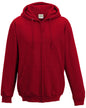 JHA050 Just Hoods By AWDis Men's 80/20 Midweight College Full-Zip Hooded Sweatshirt