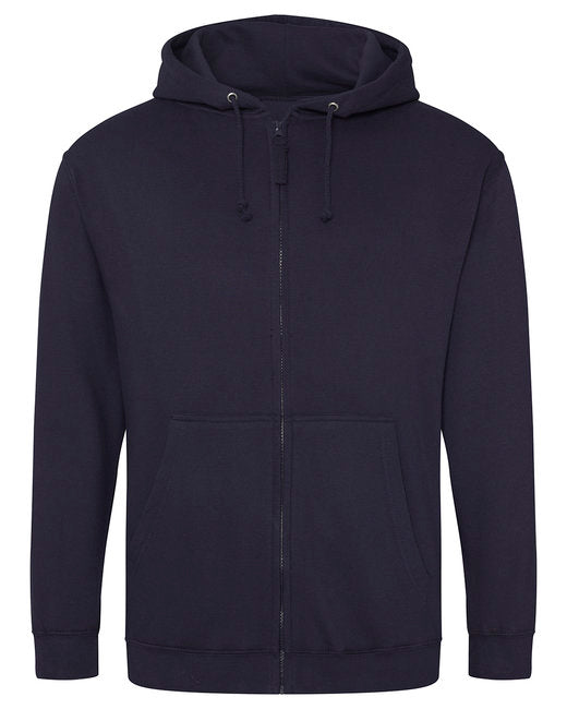 JHA050 Just Hoods By AWDis Men's 80/20 Midweight College Full-Zip Hooded Sweatshirt