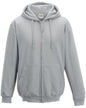 JHA050 Just Hoods By AWDis Men's 80/20 Midweight College Full-Zip Hooded Sweatshirt